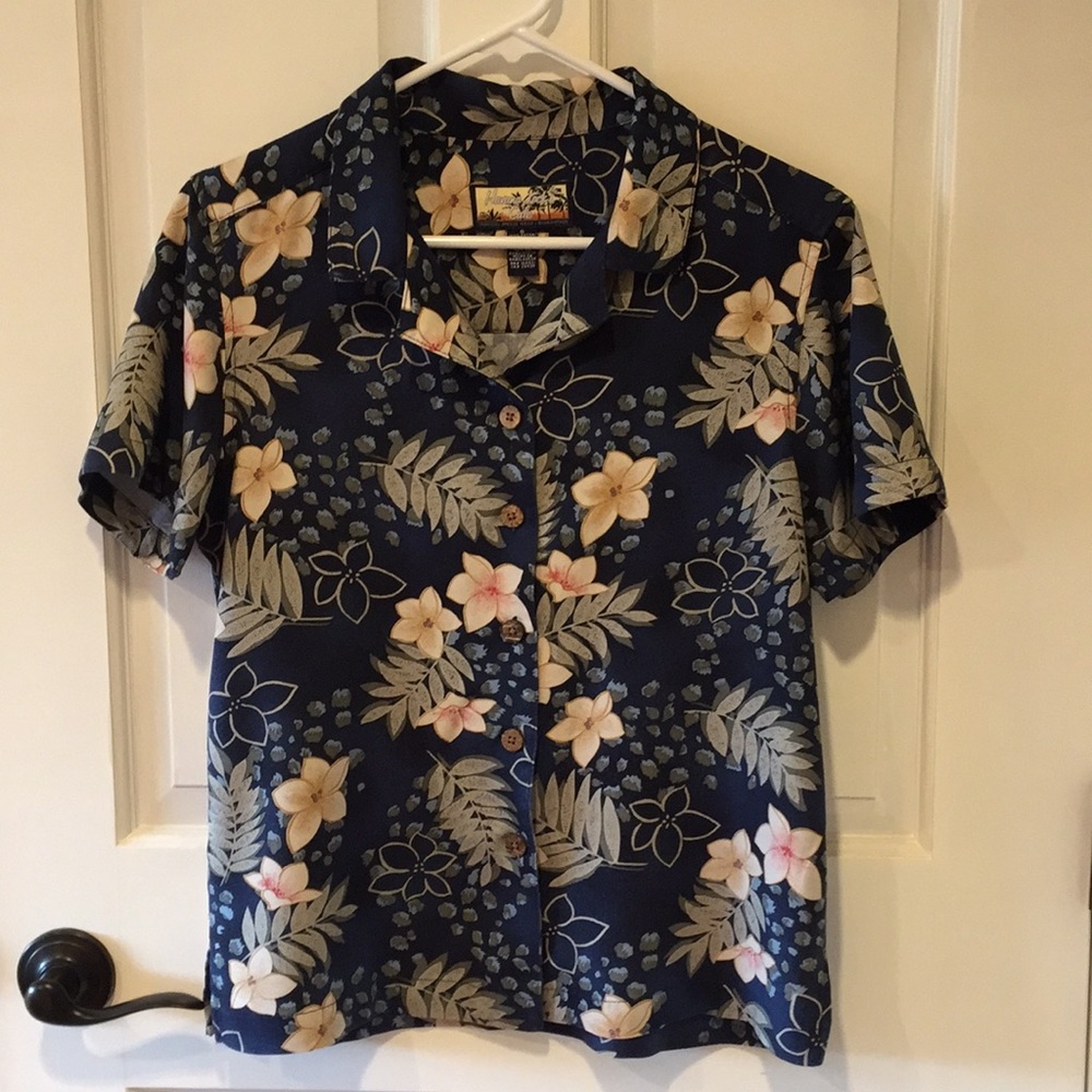 Luau Flowered Blouse